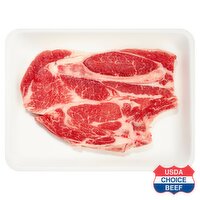 USDA Choice Beef 1st Cut Chuck Steak, Bone In, Average Weight 2.5 lb Pack, 1.25 Pound