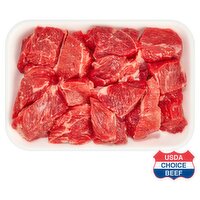 USDA Choice Beef Chuck Soup Meat, Boneless, Average Weight 1.25 lb Pack