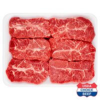 USDA Choice Beef Top Blade Steaks, Boneless, Family Pack, Average Weight 3 lb Pack