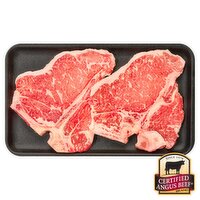 Certified Angus Beef Loin Porterhouse Steak, Bone In, Thin Cut, Average Weight 1 lb Pack