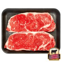 Certified Angus Beef Loin New York Strip Steak, Boneless, Thin Sliced, Average Weight 1.25 lb Pack