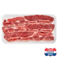 USDA Choice Beef Chuck Flanken Short Ribs, Bone In, Average Weight 1 lb Pack
