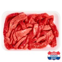 USDA Choice Beef Round Stir Fry, Boneless, Average Weight 1 lb Pack