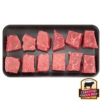 Certifed Angus Beef Round for Kabobs, Boneless, Average Weight 1.25 lb Pack