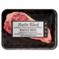 American Wagyu Beef Loin New York Strip Steak, Boneless, Average Weight 1 lb Pack