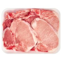 Fresh Loin End Pork Loin Chops, Bone In, Average Weight 1.5 lb Pack, 1.9 Pound