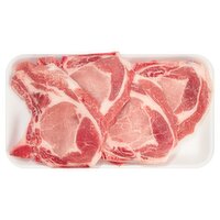 Fresh Rib End Pork Loin Chops, Bone In, Thin Sliced, Average Weight 1.5 lb Pack