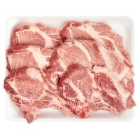 Fresh Rib End Pork Loin Chops, Bone In, Family Pack, Average Weight 3 lb Pack, 3 Pound