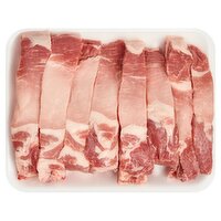 Fresh Rib End Pork Loin for BBQ, Bone In, Average Weight 3 lb Pack