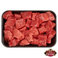 Certified Angus Prime Beef Round Stew, Boneless, Average Weight 1 lb Pack