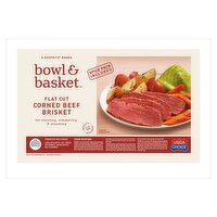 Bowl & Basket Flat Cut Corned Beef Brisket, 3.26 Pound