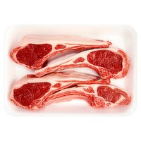 Fresh American Lamb Rib Chops, Bone In, Average Weight 1 lb Pack