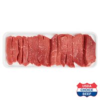 USDA Choice Beef Round For Pepper Steaks, Boneless, Average Weight 1.25 lb Pack