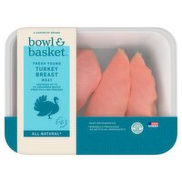 Bowl & Basket Fresh Young Turkey Breast Meat, 1 Pound