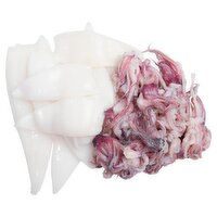 Fresh Cleaned Squid, Tubes and Tentacles