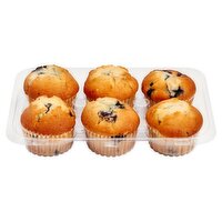 Store Baked Blueberry Muffins, 6 ct, 15 oz