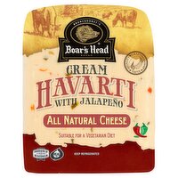 Boar's Head Cream Havarti with Jalapeño All Natural Cheese