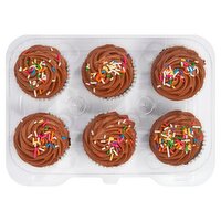 6 Pack Chocolate Cupcakes W/ Chocolate Icing