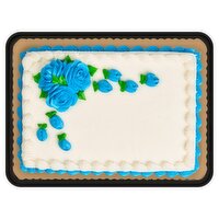 1/4 Sheet Marble Cake with Vanilla Icing, 40 Ounce