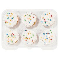 6 Pack Confetti Cupcakes with Funfetti Bettercreme