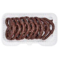 Dark Chocolate Covered Pretzels with Sea Salt