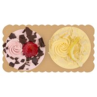 Duo, Petite Strawberry Creme and Lemon Creme Cake, 25 oz, 5in