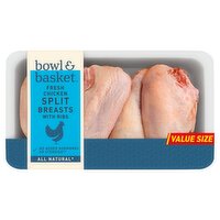 Bowl & Basket Fresh Chicken Split Breasts with Ribs Value Size
