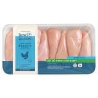 Bowl & Basket Fresh Chicken Breasts with Rib Meat Boneless Skinless Jumbo Pack