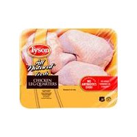 Tyson Chicken Leg Quarters, 3.8 pound
