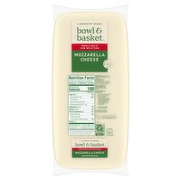 Bowl & Basket Whole Milk Low Moisture Mozzarella Cheese, 1 Pound