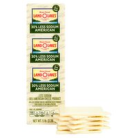 Land O'Lakes 30% Less Sodium White American Cheese, 5 lb