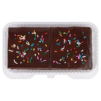 2 Pack Chocolate Cake Squares with Fudge Icing