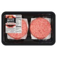 Prepacked Ground Beef Patties, 80% Lean / 20% Fat, Average Weight 1.25 lb Pack