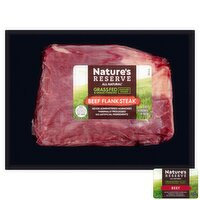 Nature's Reserve Beef Loin Flank Steak, Boneless, Grassfed, Product of Australia, Avg Weight 1 lb