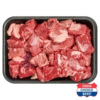 USDA Choice Beef Round Stew, Boneless, Average Weight 1.25 lb Pack