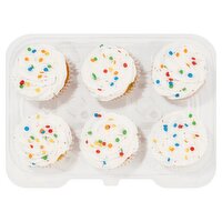 6 Pack Confetti Cupcakes with Funfetti Bettercreme, 12 Ounce