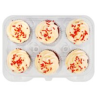 6 Pack Red Velvet Cupcakes