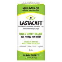 Lastacaft Once Daily Allergy Itch Relief Eye Drops, 0.17 fl oz