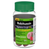 Robitussin Berry Flavor Adult Nighttime Cough DM Soft Chewable Tablets, 20 count