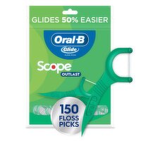 Oral-B Scope Outlast Glide Mint Flavor Floss Picks Value Pack, 150 count