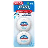 Oral-B Mint Cavity Defense Essential Floss Value Pack, 2 count
