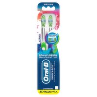 Oral-B Indicator Color Collection Medium Toothbrushes Value Pack, 2 count