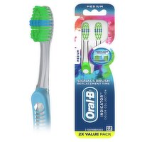 Oral-B Indicator Color Collection Medium Toothbrushes Value Pack, 2 count