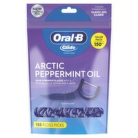 Oral-B Glide Arctic Peppermint Oil Mint Flavor Floss Picks Value Pack, 150 count