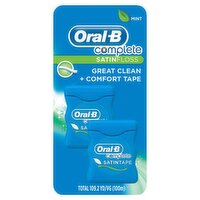 Oral-B Complete Mint Satinfloss, 2 count