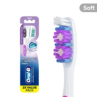 Oral-B Advanced Whitening Clean Soft Toothbrushes Value Pack, 2 count