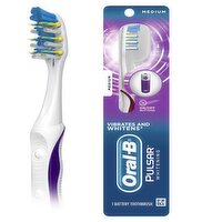 Oral-B Pulsar Vibrating Whitening Med Battery Powered Toothbrush