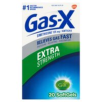 Gas-X Extra Strength Simethicone Softgels, 125 mg, 20 count, 20 Each