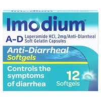 Imodium Anti-Diarrheal Softgels, 12 count