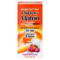 Children's Motrin Ibuprofen Kids Medicine, Berry Flavored, 8 fl. oz